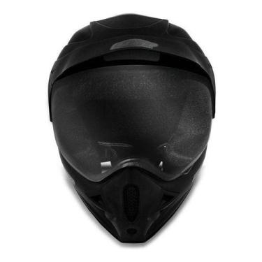 Imagem de Capacete Ebf Motard Motocross Trilha Com Viseira , Preto