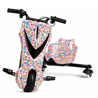 Imagem de Triciclo Elétrico Drift Infantil 250W com Bluetooth e Amortecedor  3 R