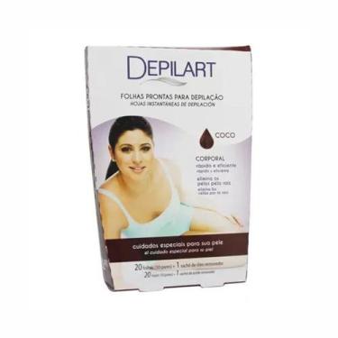 Imagem de Folhas Prontas Para Depilação Corporal Depilart Coco 10Fls - Depil Bel