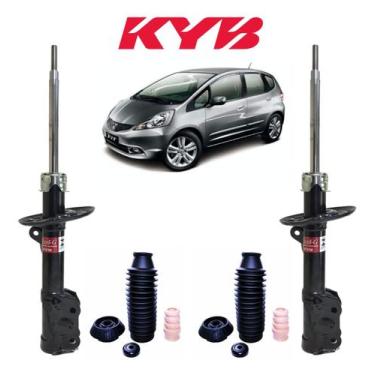 Imagem de 2 Amortecedor Traseiro Kayaba + Kit Bat. Honda Fit 2006 - KYB, DIANTEI