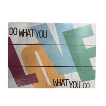 Imagem de Quadro Decorativo em Madeira Love 30X40cm - D'Rossi - DeA