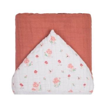 Imagem de Toalha Banho Soft Premium Liso Papi Baby com Capuz - Papi Textil, Verm