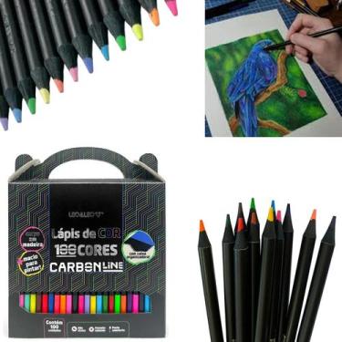 Imagem de Lápis De Cor Carbonline 100 Cores Macio Para Pintar Leo E Leo - Leo  l