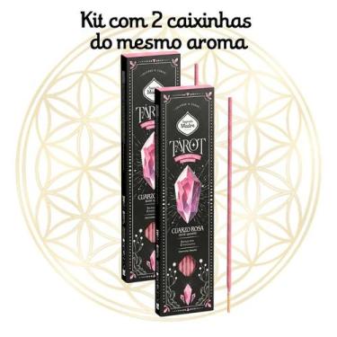 Imagem de Incenso Sagrada Madre Vareta Linha Tarot Gemas Protetoras, 2 X Quartzo