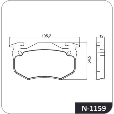 Imagem de Pastilha de freio traseira xsara/zx sistema bendix - COBREQ
