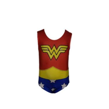 Imagem de Fantasia Body Infantil Menina Heroína - Bililika, Vermelho, P