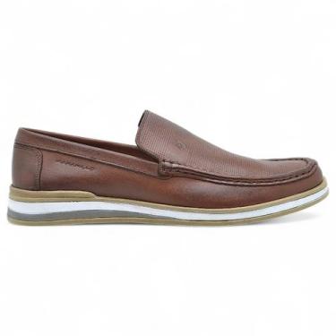 Imagem de Mocassim Rafarillo Trento Masculino Couro Casual Conforto, Marrom, 41