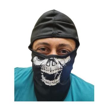 Imagem de Máscara Touca Facial Tecido Motociclista Caveira Fantasia - Lynx Produ