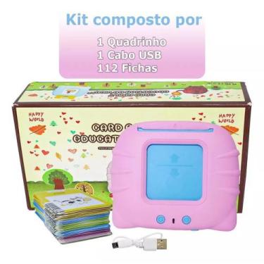 Imagem de Card Kids Brinquedo Eletronico Fala Ingles Educativo - Rosa - ACF STOR
