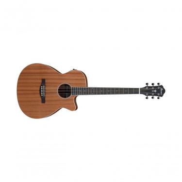 Imagem de Violão Eletroacústico AEG7MH-OPN Aço Corpo Esguio Cutaway Open Pore Natural Ibanez