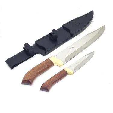 Imagem de Kit Churrasco e Cozinha Arkhip Grãnchurrita 10'' e 5'' Madeira Bainha