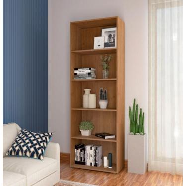 Imagem de Estante de Livros 60CMX180CM 5 Prateleiras Multy Marrom/Cinamomo - Art