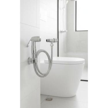Imagem de Ducha Higiênica Cromada Metal ABS Inox 1/4 Volta - Congratulations Sto