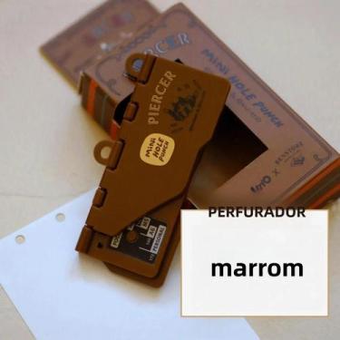 Imagem de Mini Furador Retrô Portátil De Três Furos Para DIY, Folhas Soltas, M5,
