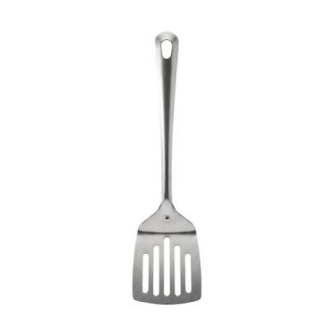 Imagem de Jogo 14 Espatulas Vazadas Em Aco Inox 26,5cm Original Line Linha Orien