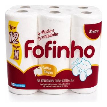 Imagem de Papel Higiênico Fofinho 12 Rolos Folha Dupla 30m