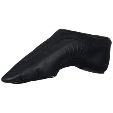 Imagem de Bloch Tênis de Jazz feminino Dance Pulse de couro e neoprene com sola dividida, Preto, 12.5