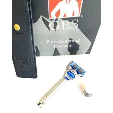 Imagem de GBS 5 da lâmina de lâmina-5 Blades Compatible- Fornece Clean and Close Shave Professional cartucho de barbear Navalha Lubrificado Faixa protege a pele