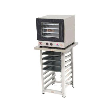 Imagem de Kit - Forno Turbo Prp-004 220v Preto + Bancada Mes-004 + 4 Assadeiras - Progás
