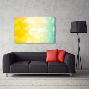 Imagem de Quadro Abstrato Escritório Sala com Tela em Tecido .