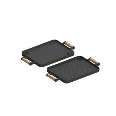 Imagem de Bifeteira Chapa Dupla Face Em Ferro Fundido 23x28 Cm