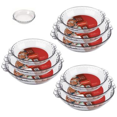 Imagem de 9 Travessas Vidro Forma Filetada 2 De Cada Tamanho Marinex