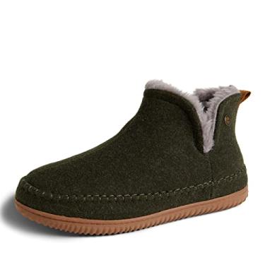 Imagem de Dearfoams Brixen Bota masculina de espuma viscoelástica para uso interno/externo Alpine Camping Cozy Slipper House Shoe, Loden, 7-8