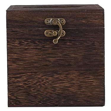 Imagem de Caixa de lenços de papel, porta guardanapos de papel retangular de madeira retrô estojo para escritório em casa decoração de carro (22 x 12 x 10 cm)(M)