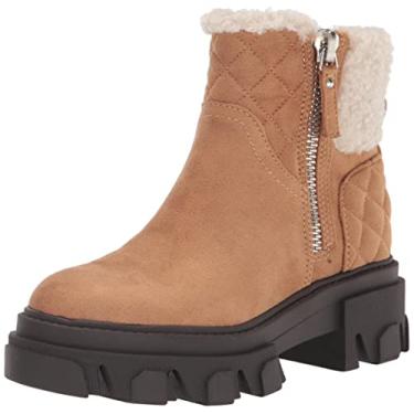 Imagem de NINE WEST Bota feminina Colbee2 Ankle Boot, Camurça conhaque, 9.5