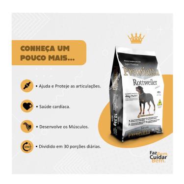 Imagem de Ração Premiatta Cães Rottweiler 10,5kg