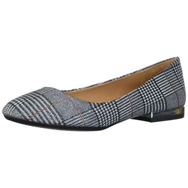 Imagem de Jessica Simpson Sapatilha feminina Ginly Ballet, Preto/branco, 5