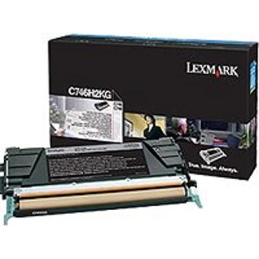 Imagem de Lexmark Cartucho de toner preto de alto rendimento, rendimento de 12.000, para uso no modelo C746/C748 (C746H2KG)