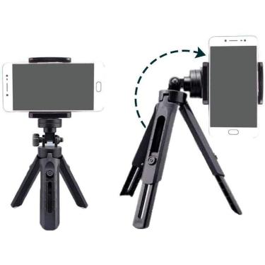 Imagem de Mini Tripé De Mesa Com Suporte Para Celular Modelo: T-S007