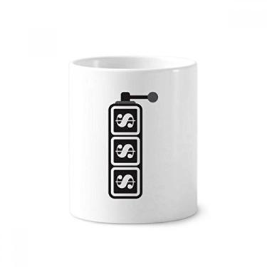 Imagem de Winning Slot Machine Ilustração Padrão Escova de Dentes Caneca Suporte de Cerâmica Suporte Lápis Copo