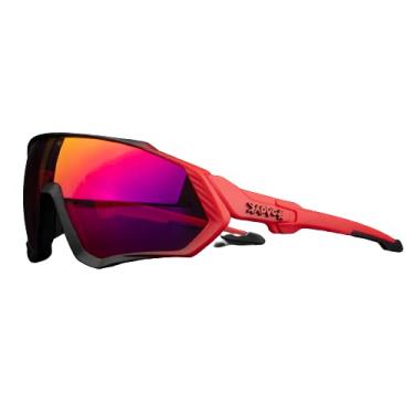 Imagem de KAPVOE Óculos de ciclismo polarizados TR90, óculos de sol esportivos leves para mulheres, homens, óculos de bicicleta, acessórios de corrida (14, 01 Lente)
