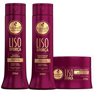 Imagem de Haskell Kit Liso Com Força Shampoo Condicionador Mascara 250G