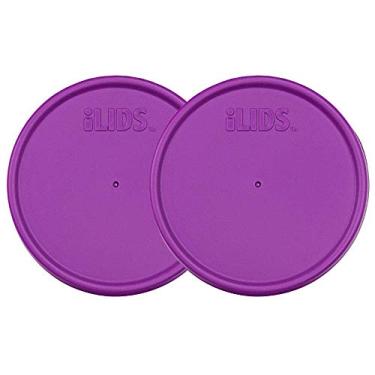 Imagem de iLIDS Tampa de armazenamento de jarro Mason, boca larga, amoreira (pacote com 2)