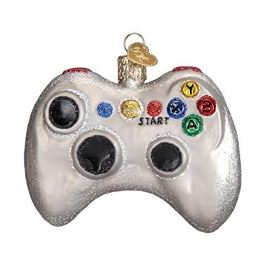 Imagem de Old World Christmas Ornamentos: Controle de videogame com ornamentos soprados em vidro para árvore de Natal (44094)