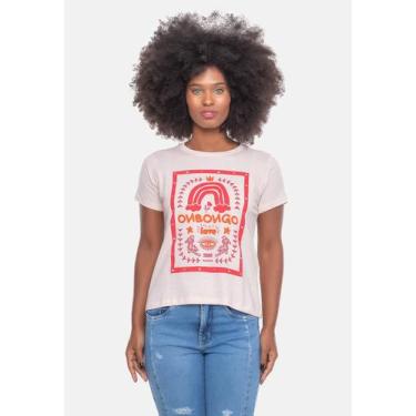 Imagem de Camiseta Onbongo Feminina Flag Rosa