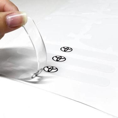 Imagem de Kit Protetor Maçaneta Silicone Incolor Todos Carros Toyota
