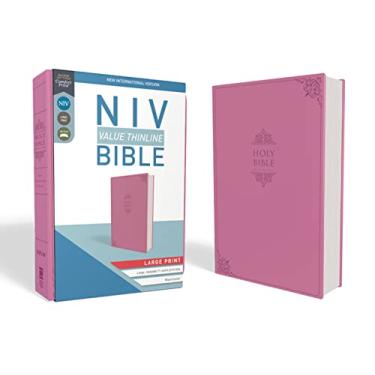 Imagem de NIV, Value Thinline Bible, Large Print, Imitation Leather, Pink: New International Version, Pink, Leathersoft, Value Thinline