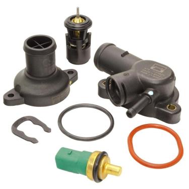 Imagem de Kit Válvula Termostática + Plug Temperatura Kombi 1.4 8V 2006 a 2013 - MTEK20046
