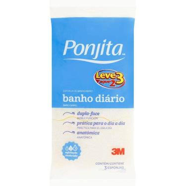 Imagem de Esponja Para Banho Ponjita Amarela L3P2