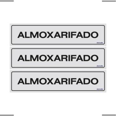 Imagem de Combo 3 Placas De Sinalização Almoxarifado 30x7 Ekomunike - B-508 F9e