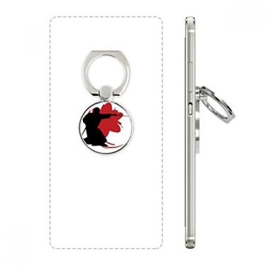 Imagem de Suporte de anel de telefone Stab Sakura Japan Outline com laço ajustável