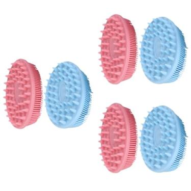 Imagem de minkissy 3 Conjuntos 2 Unidades escova de shampoo de silicone xampu cabelo esfoliação corporal esfoliação do couro cabeludo massageador de couro cabeludo Cuidado Esfregar bebê