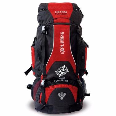 Imagem de Mochila Camping 70 Litros Clio Trilhas Vermelho