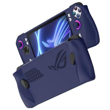 Imagem de Keminsung Capa para ASUS Rog Ally case (2023) Material de silicone de proteção para acessórios de console de jogos (azul)