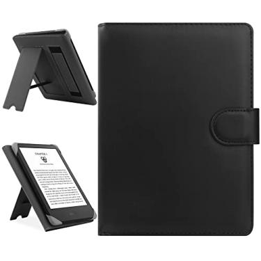 Imagem de HoYiXi Capa universal compatível com Kindle Paperwhite/15.2 cm novo Kindle 2022 e 2019/Kobo Clara HD/Kobo Clara 2E capa de couro com suporte para PocketBook de 6 a 6,8 polegadas/Tolino/Sony E-Book
