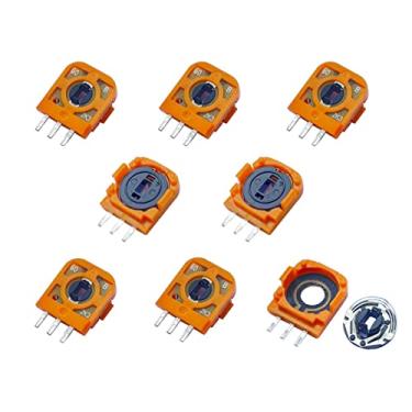 Imagem de ElecGear Potenciômetro de substituição 8X FU 2.3K + PCB de correção de desvio para controle sem fio PS5 DualSense, sensor de módulo de polegar de resistor de pote de acabamento para joystick analógico